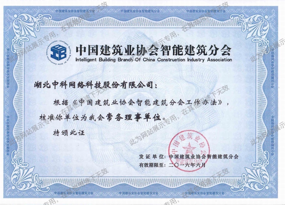 中國建筑協(xié)會(huì)智能建筑分會(huì)常務(wù)理事單位